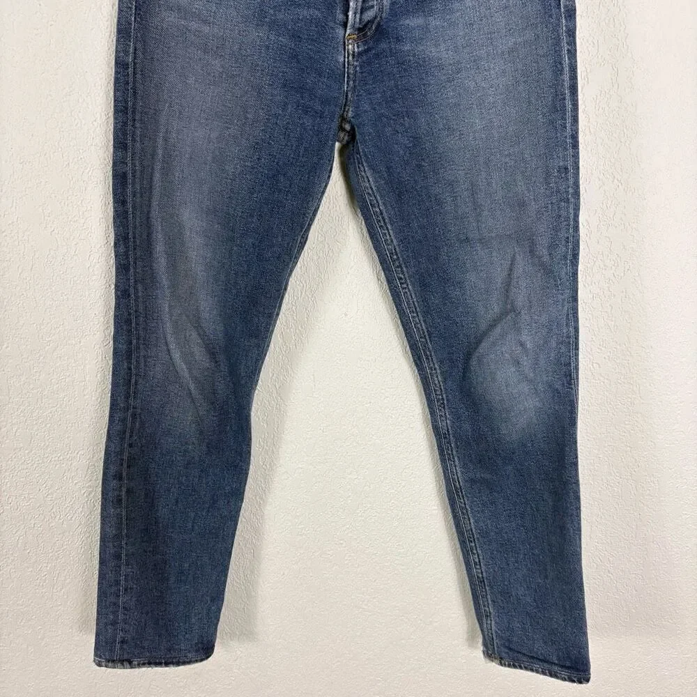 Agolde High Waisted Skinny Ankle Jeans Hidden‎ Button Fly Size 27